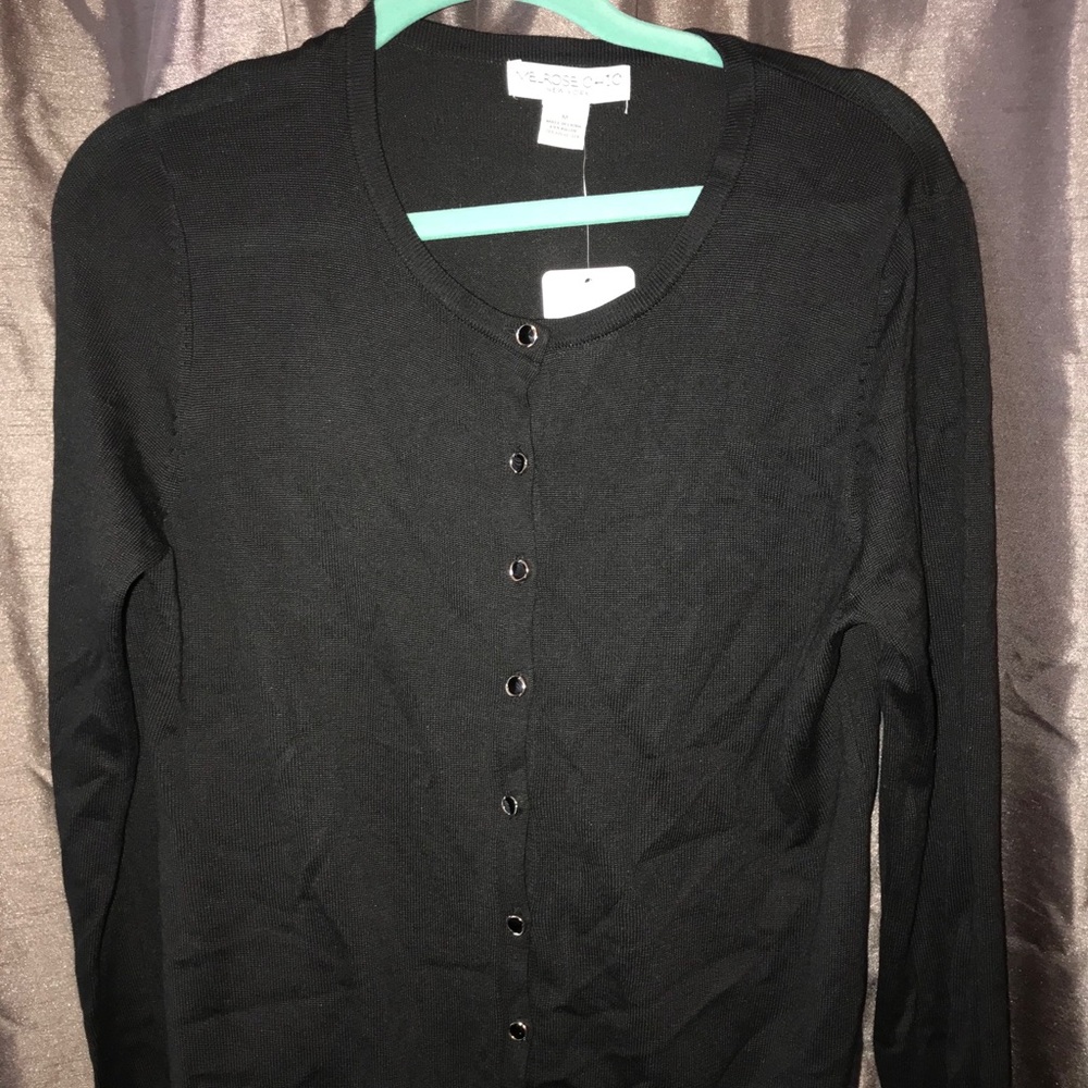 Black cardigan